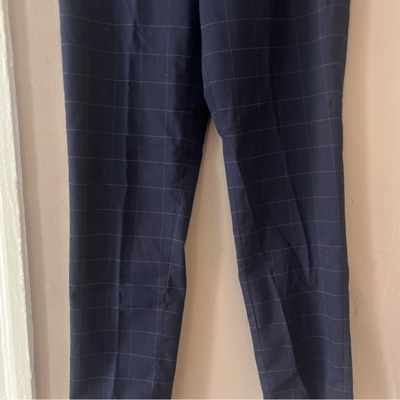 🆕 uniqlo • navy pullon pants with white checkers - Picture 3 of 13